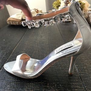 Badgley Mischka studded heel